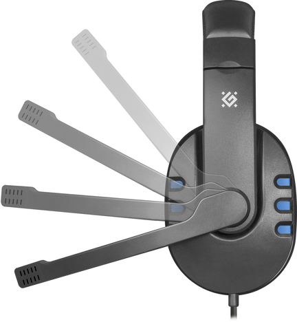 Гарнитура Defender Warhead G-160, цвет синий/черный