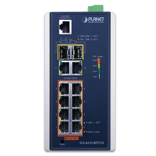 Коммутатор Planet IGS-4215-8P2T2S