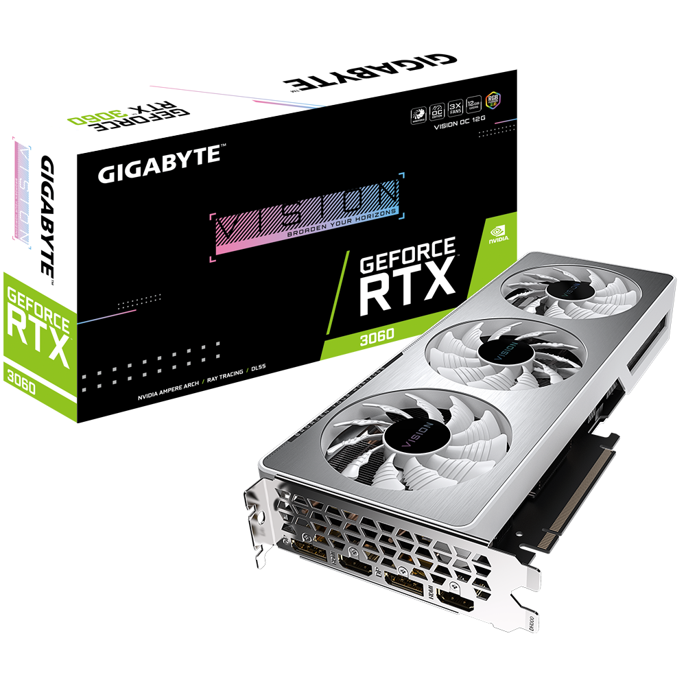 Видеокарта Gigabyte GeForce RTX 3060 12 ΓБ Retail