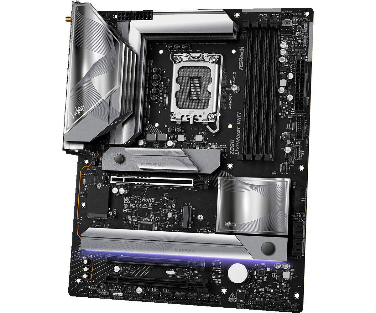 Материнская плата ASRock LGA 1851 Intel Z890 Z890 LiveMixer WiFi