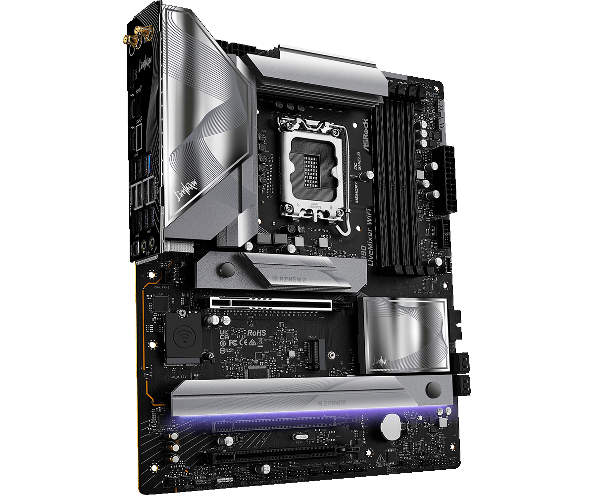 Материнская плата ASRock LGA 1851 Intel Z890 Z890 LiveMixer WiFi