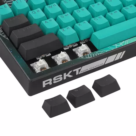 Клавиатура Raskat Клавиатура KM002-UV-GREEN, цвет темно-серый