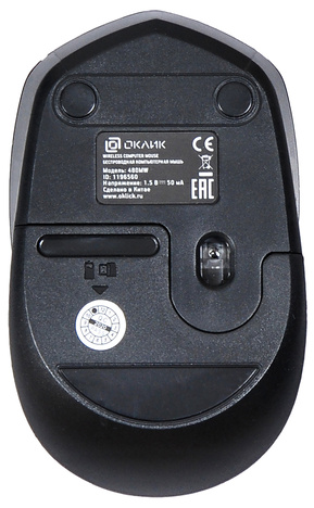 Мышь Oklick Мышь 488MW 1196560, цвет черный