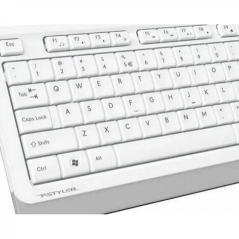 Клавиатура+мышь A4tech Клавиатура + мышь Fstyler F1010 F1010 WHITE, цвет белый