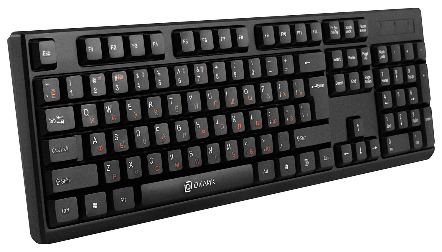 Клавиатура Oklick KeyBoard 100M 654570, цвет черный