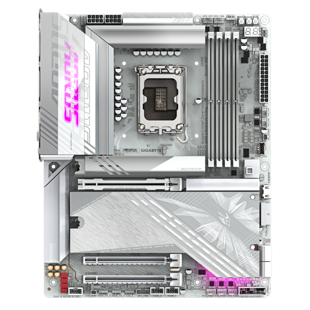 Материнская плата Gigabyte LGA1851 Intel Z890 Z890 AORUS ELITE X ICE