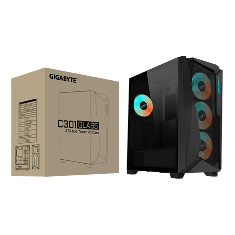 Корпус Gigabyte C301 GLASS