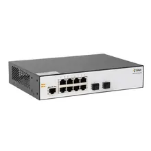 SNR Управляемый коммутатор уровня 2, 8 портов 10/100/1000Base-T, 2 порта 1/2.5G SFP, встроенный БП ~220V AC