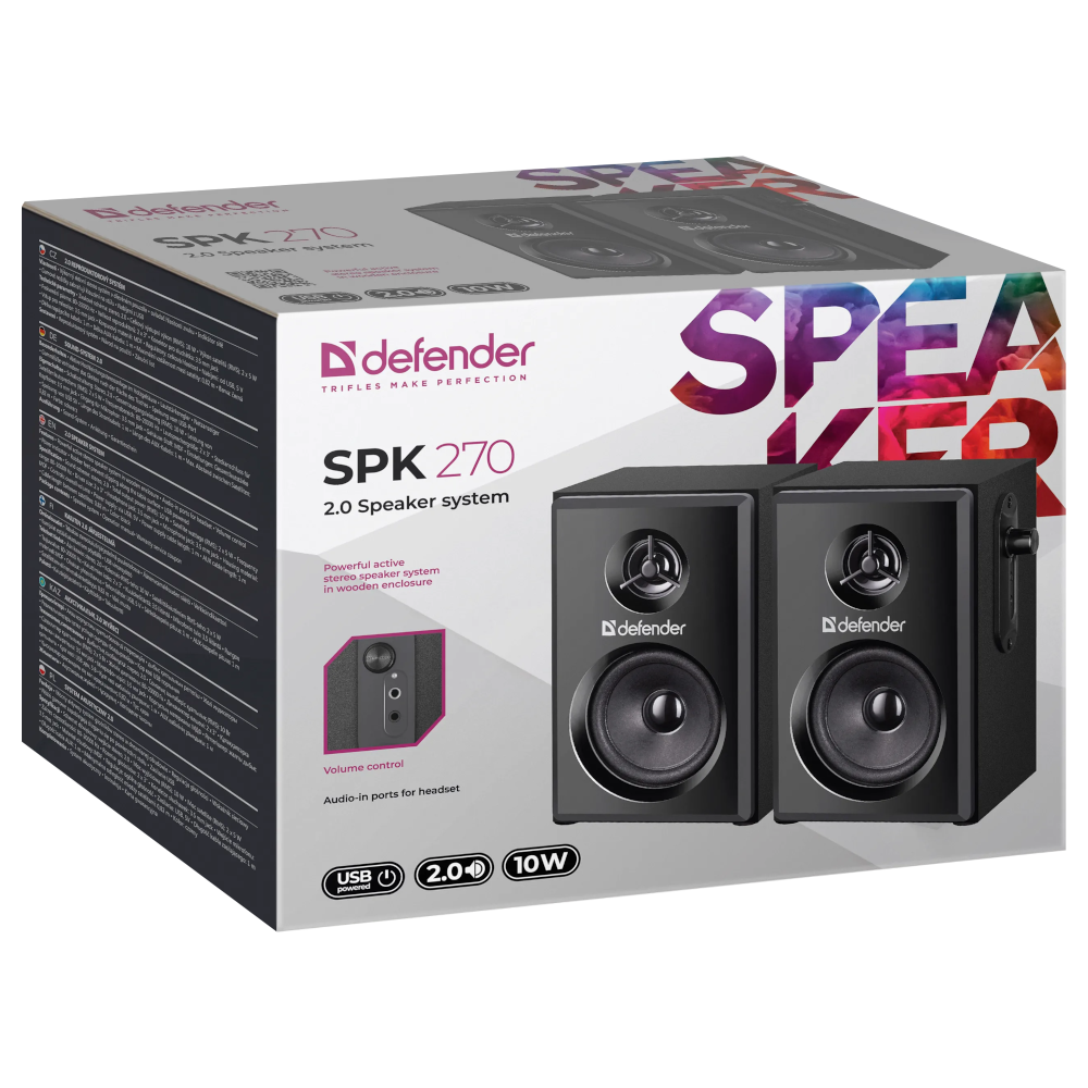 Колонки Defender SPK 270 (черный)