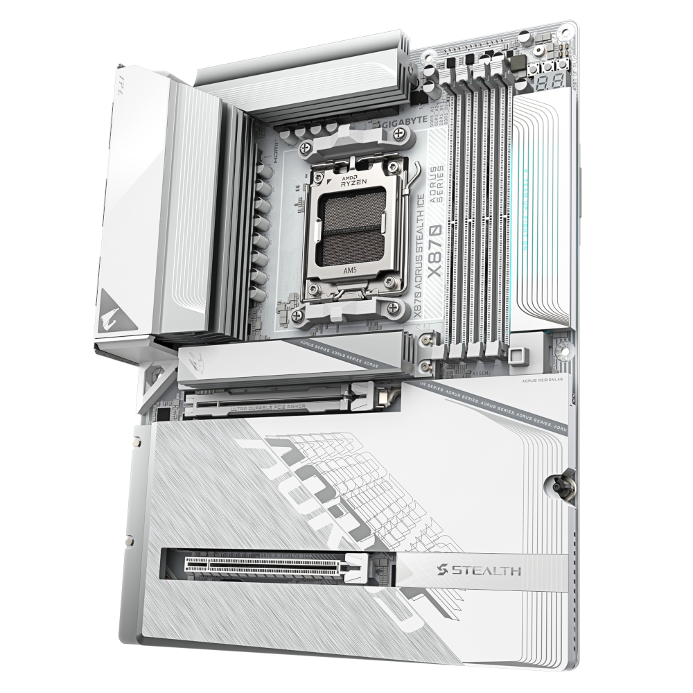 Материнская плата Gigabyte AM5 AMD X870 X870 AORUS STEALTH ICE