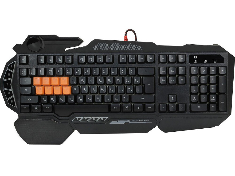 Клавиатура A4tech Bloody B318, цвет черный