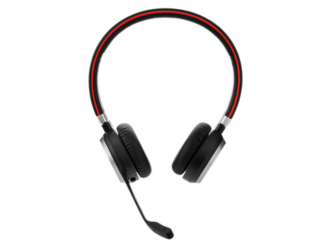 Bluetooth-гарнитура Jabra Evolve EVOLVE 65 Stereo, цвет красный/черный/серебристый