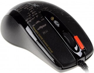 Мышь A4Tech V-Track F5 черный/рисунок оптическая 3000dpi USB 6but