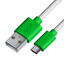 Greenconnect MicroUSB Кабель белый, коннекторы зеленые GCR-53229