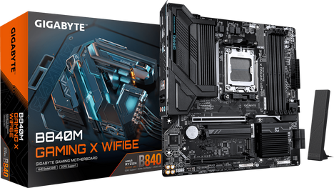 Материнская плата Gigabyte AM5 AMD B840 B840M GAMING X WIFI6E