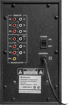 Колонки Defender Hollywood 35 (черный)