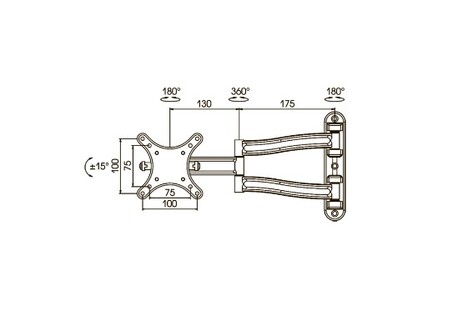Кронштейн Kromax TECHNO-1