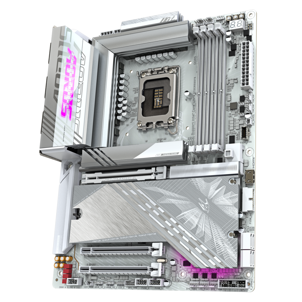 Материнская плата Gigabyte LGA1851 Intel Z890 Z890 AORUS ELITE X ICE