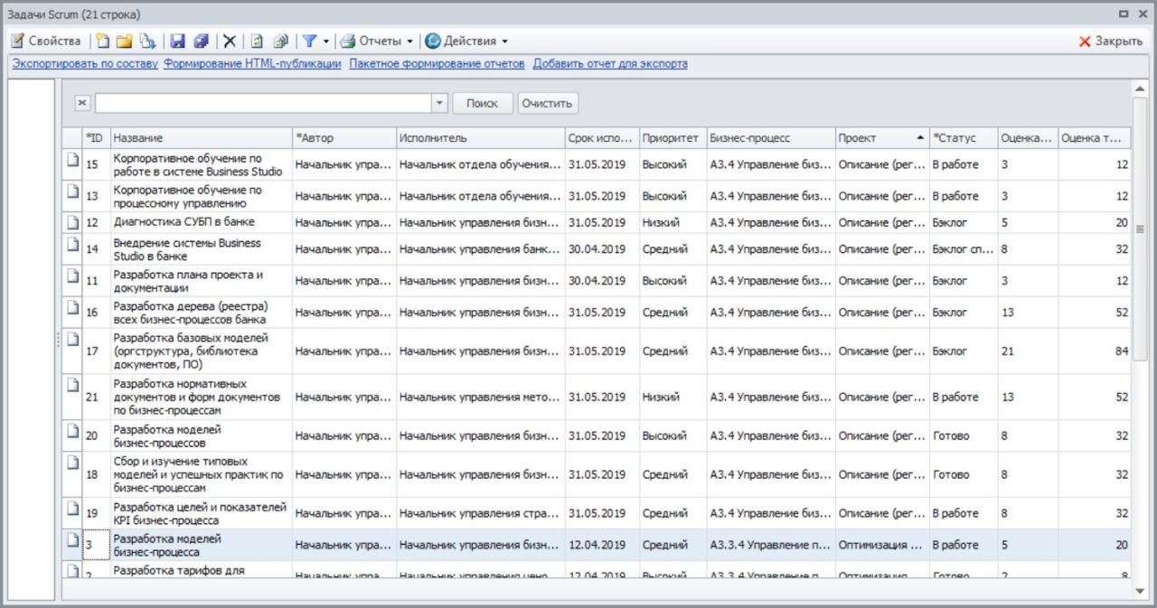 Task Manager: система управления задачами (с поддержкой Agile)