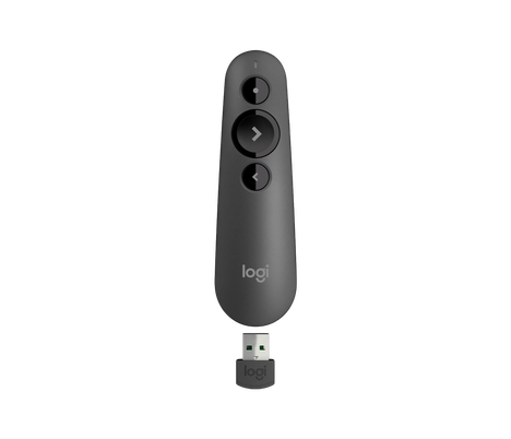 Презентер Logitech Bad Pack  R500s Mid Grey серый, Bluetooth + 2.4 GHz, USB-ресивер , 3 программируемых кнопки, лазерная указка (100589) {8} bp
