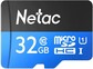 Карта памяти Netac MicroSDHC P500 Standard 32GB