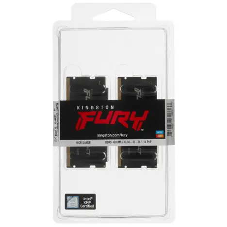 Оперативная память Kingston FURY Impact PnP  16GB 4800MT/s DDR5 CL38, KF548S38IBK2-16, RTL
