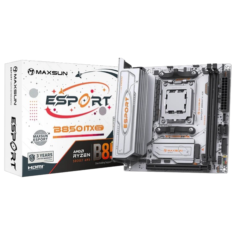 Материнская плата Maxsun AM5 AMD B850 eSport B850ITX WIFI ICE