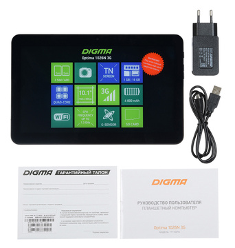 Планшет DIGMA Optima TT1192PG Wi-Fi 3G/GPRS 16 ГБ