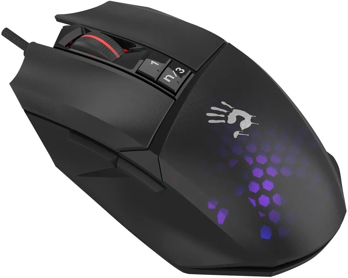 Мышь A4tech Bloody W65 Max Mini W65 MAX MINI HONEYCOMB, цвет черный