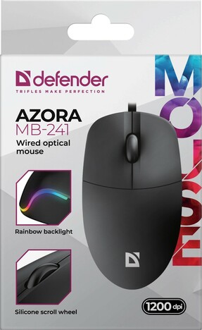 Мышь Defender Azora MB-241 52241, цвет черный