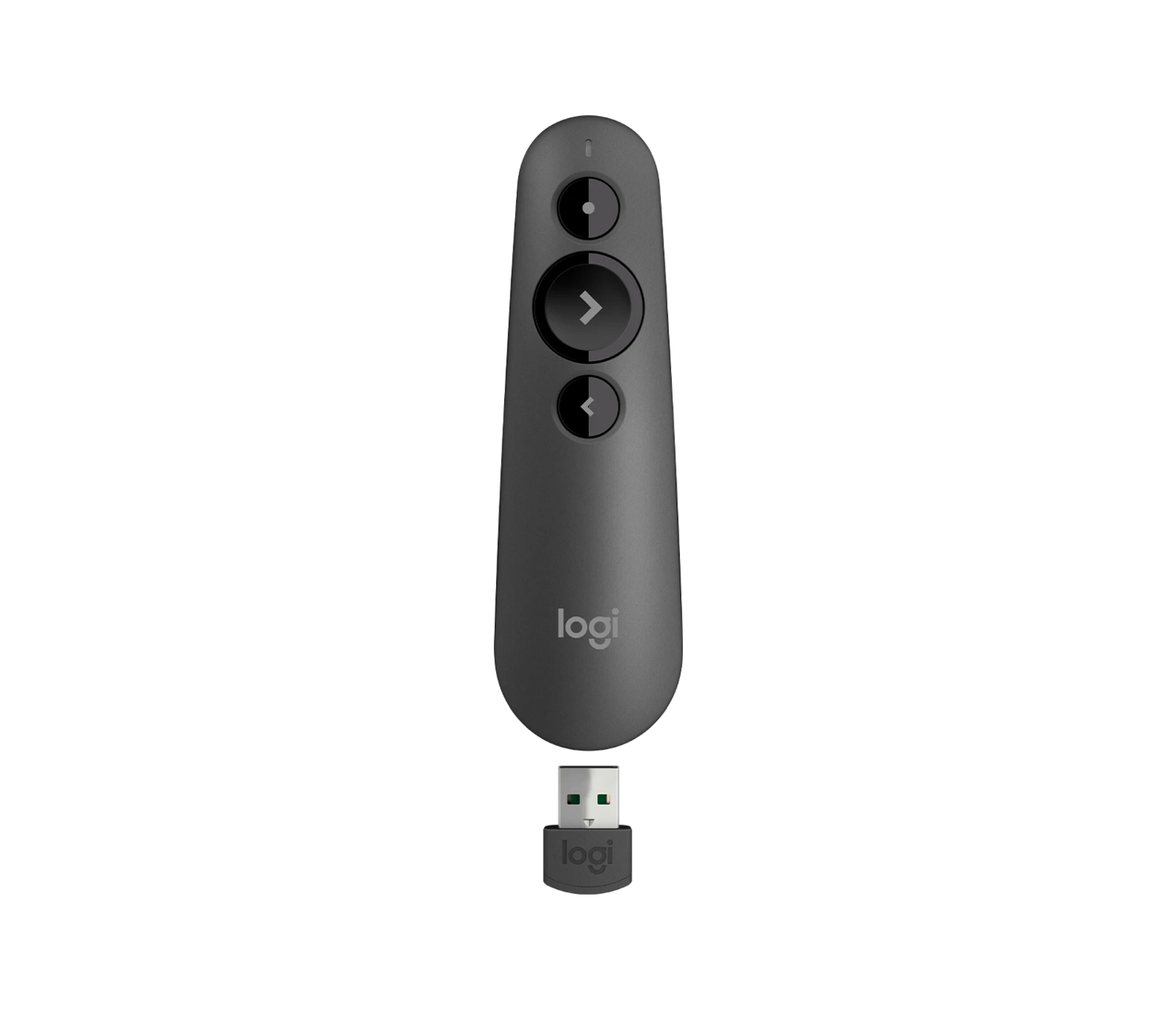 Презентер Logitech Bad Pack  R500s Mid Grey серый, Bluetooth + 2.4 GHz, USB-ресивер , 3 программируемых кнопки, лазерная указка (100589) {8} bp