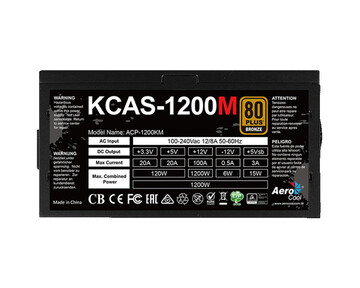 Блок питания Aerocool KCAS 1200M