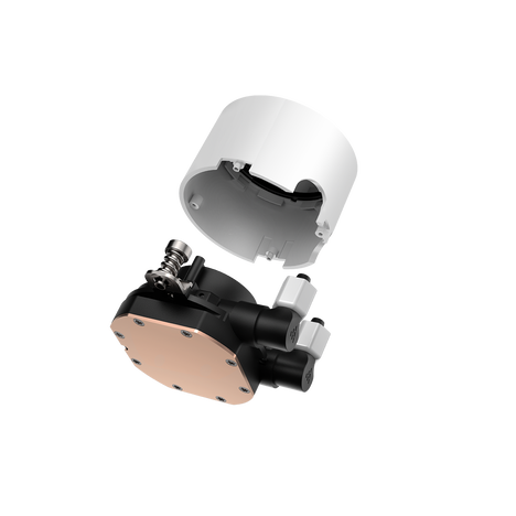 Система водяного охлаждения PcCooler DA360 WH ARGB Soc-AM5/AM4/1151/1200/1700 белый 4-pin Al 300W Ret (DA360-WHAWXX-GL)