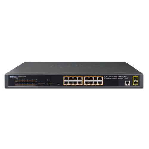 Коммутатор Planet GS-4210-16P2S