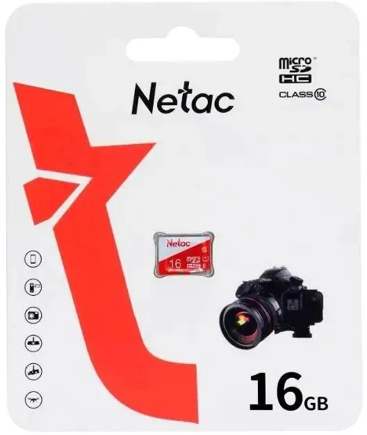 Карта памяти Netac MicroSDHC P500 ECO 16GB