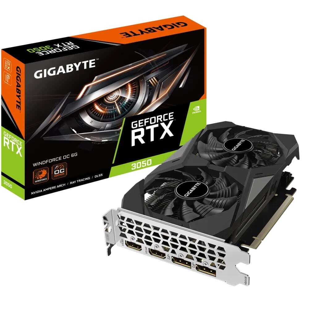 Видеокарта Gigabyte GeForce RTX 3050 6 ΓБ Retail