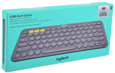 Клавиатура Logitech K380 920-007584, цвет темно-серый