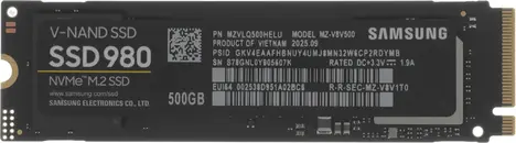 Внутренний твердотельный накопитель Samsung 980 500GB