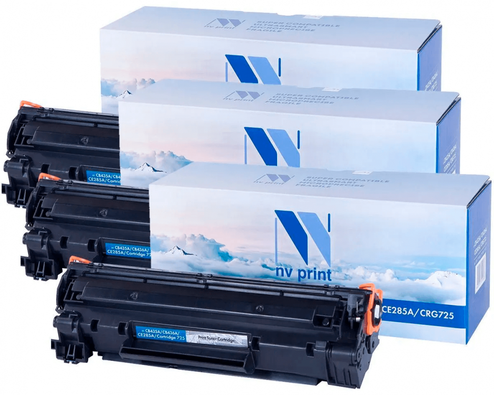 Картридж черный NVPrint i-Sensys, NV-725-SET3