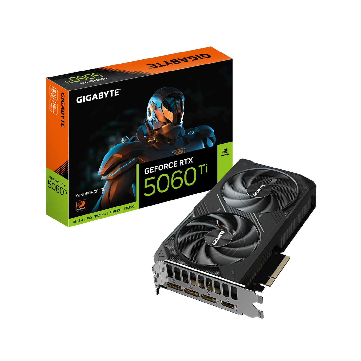 Видеокарта Gigabyte GeForce RTX 5060 Ti 16 ΓБ Retail