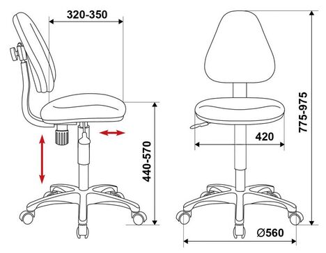 Кресло детское Бюрократ  KD-4