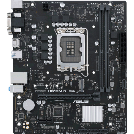 Материнская плата ASUS Intel H610 PRIME H610M-R D4-SI