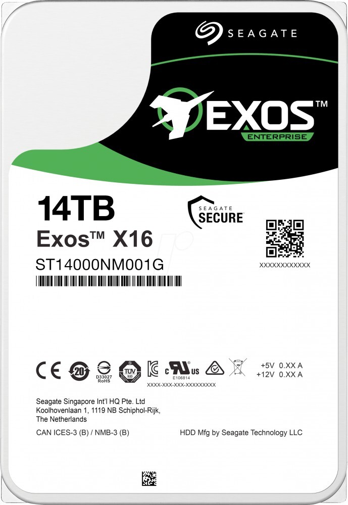 Жесткий диск  SEAGATE Exos X16 3.5  14TB 7.2K SATA3