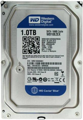 Жесткий диск  Western Digital Blue 3.5 EZEX 1TB 7.2K SATA3