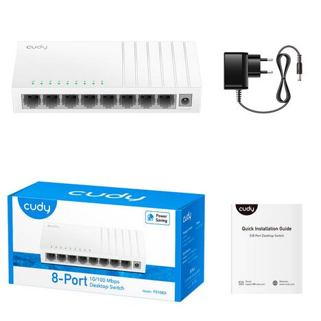 Коммутатор CUDY FS108D