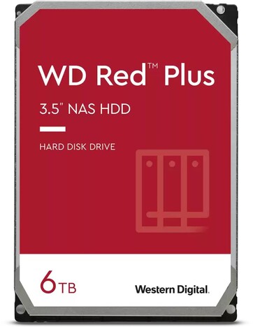 Жесткий диск  Western Digital Red Plus 3.5  6TB 5.4K SATA3