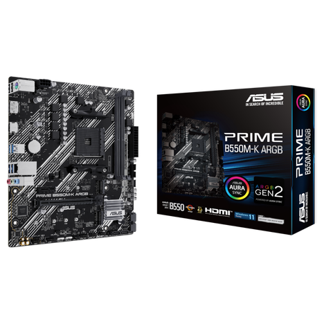 Материнская плата ASUS AMD B550 PRIME B550M-K ARGB