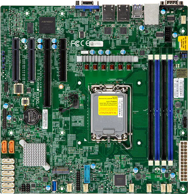 Материнская плата SUPERMICRO LGA-1700 (Socket V0) Intel C262 X13SCL-F