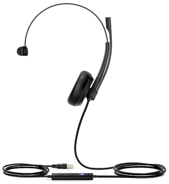 Гарнитура с 1 наушником Yealink UH34 Mono Teams, цвет черный