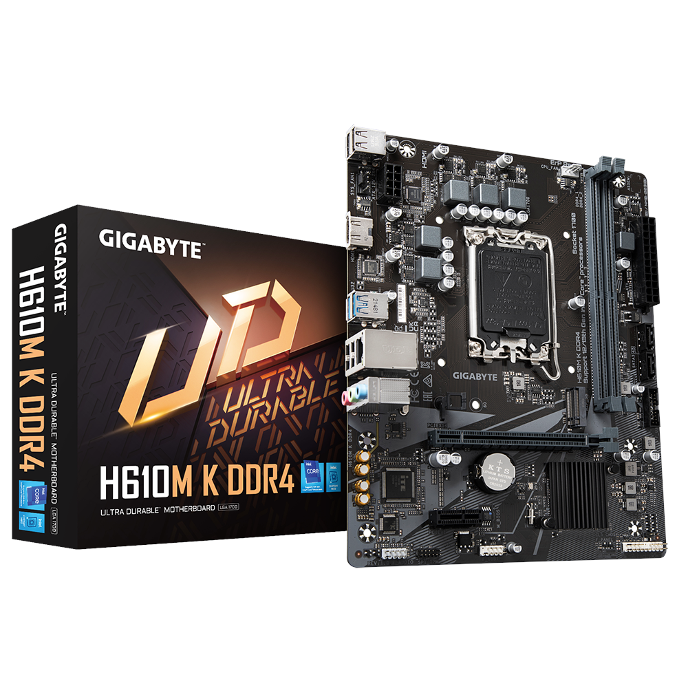 Материнская плата Gigabyte LGA 1700 Intel H610 H610M K DDR4